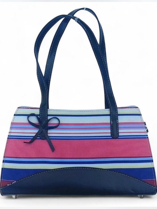 Handbags - Sturdy Preppy Stripped Black & Red Shoulder Bag